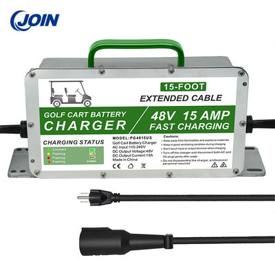 पोर्टेबल गोल्फ कार्ट ऑनबोर्ड बैटरी चार्जर 48v 15a बैटरी चार्जर
